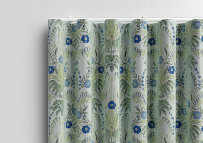 Cotswold Faux Silk, Sapphire - Made to Measure Curtain - Image 13